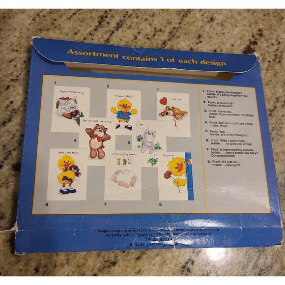 Vtg Lot 10 Suzy Zoo Greeting Birthday Cards New Old Stock Colorful Envelopes 80s - Picture 11 of 12